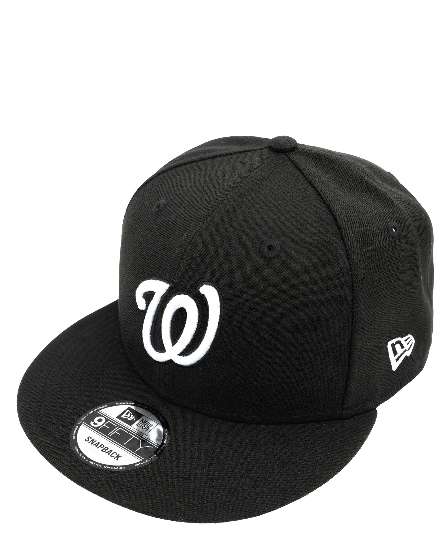 New Era 9Fifty Authentic Washington Nationals Black & White Basic Snapback MLB