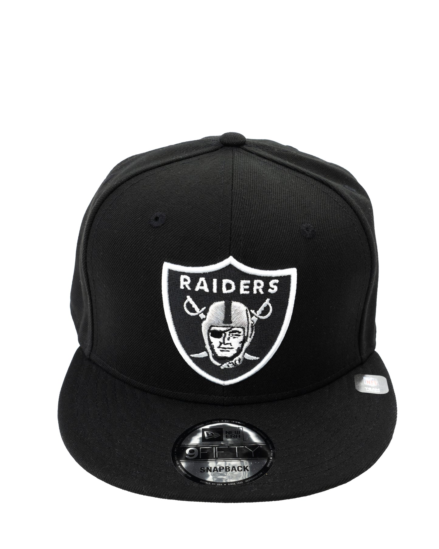New Era 9Fifty Authentic Las Vegas Raiders Black & White Basic Snapback