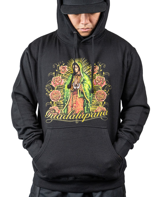 YJ Street Graphic Hoodie - Virgen de Guadalupe hoodie