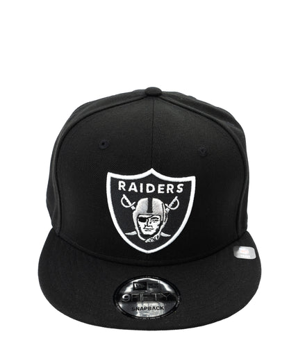 New Era 9Fifty Authentic Las Vegas Raiders Black & White Basic Snapback