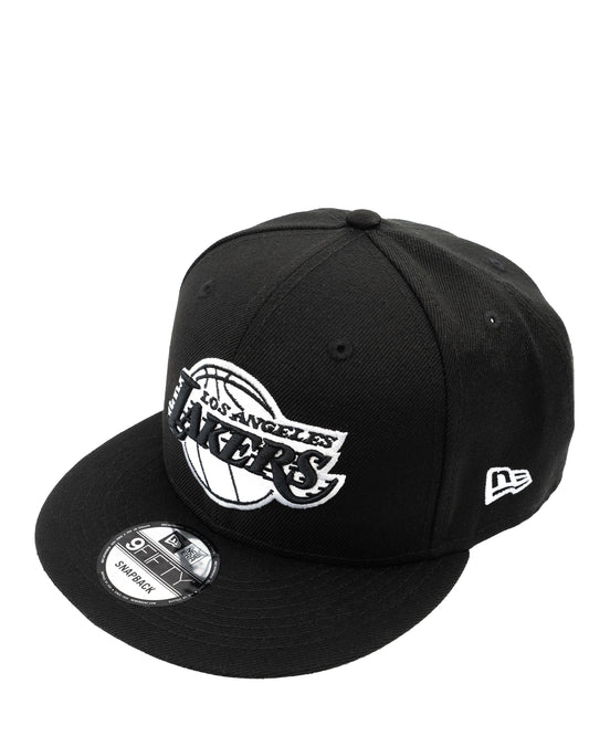 New Era 9Fifty Authentic Los Angeles Lakers Black & White Basic Snapback