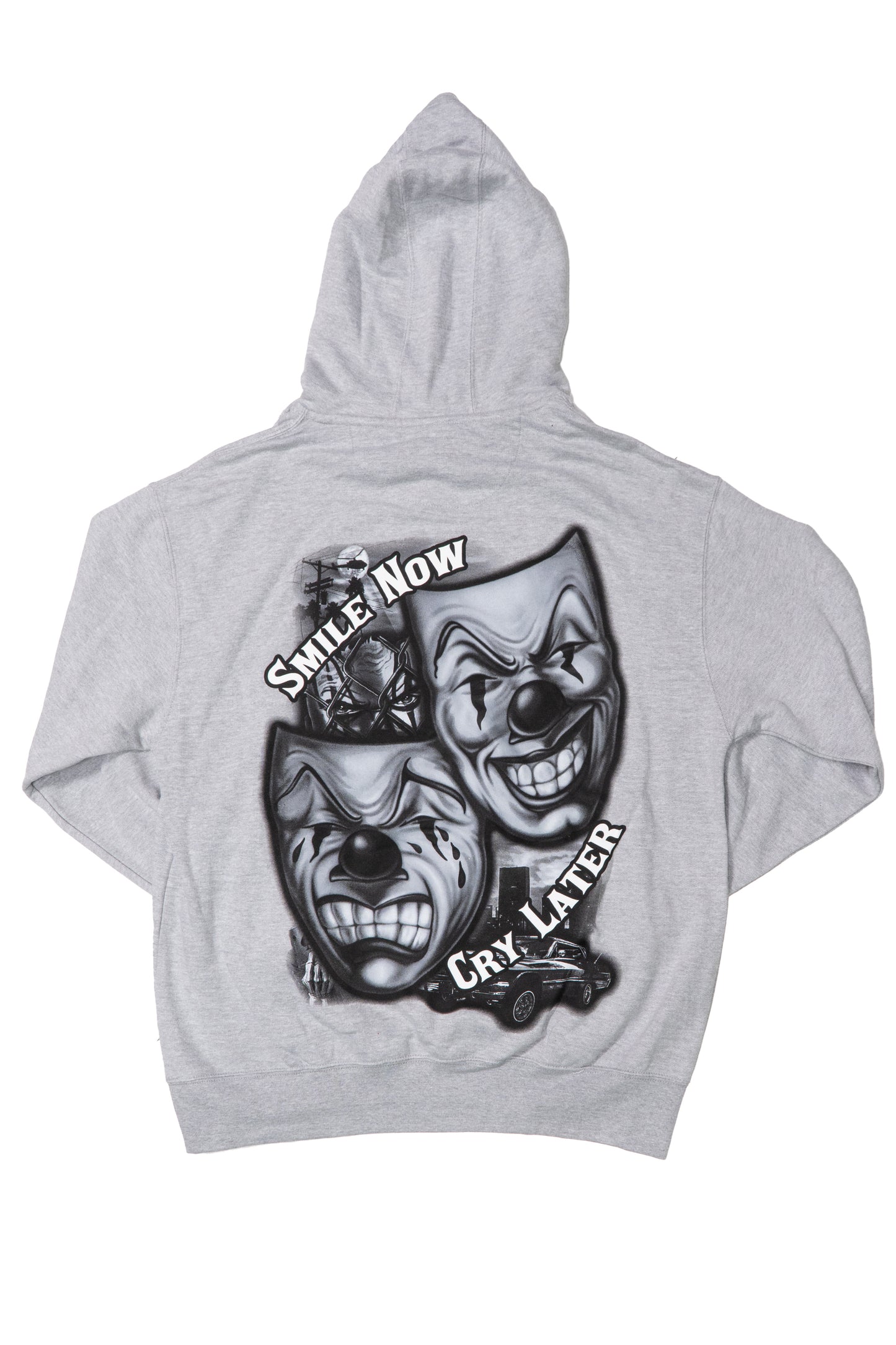 YJ Street Graphic Hoodie - Smile Now Cry Later