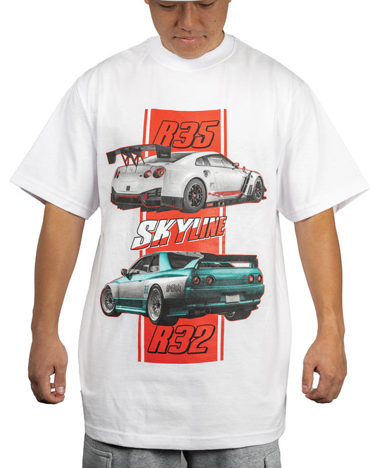 YJ Street Graphic Tee - R35 Skyline / R32 Skyline  Graphic Tee