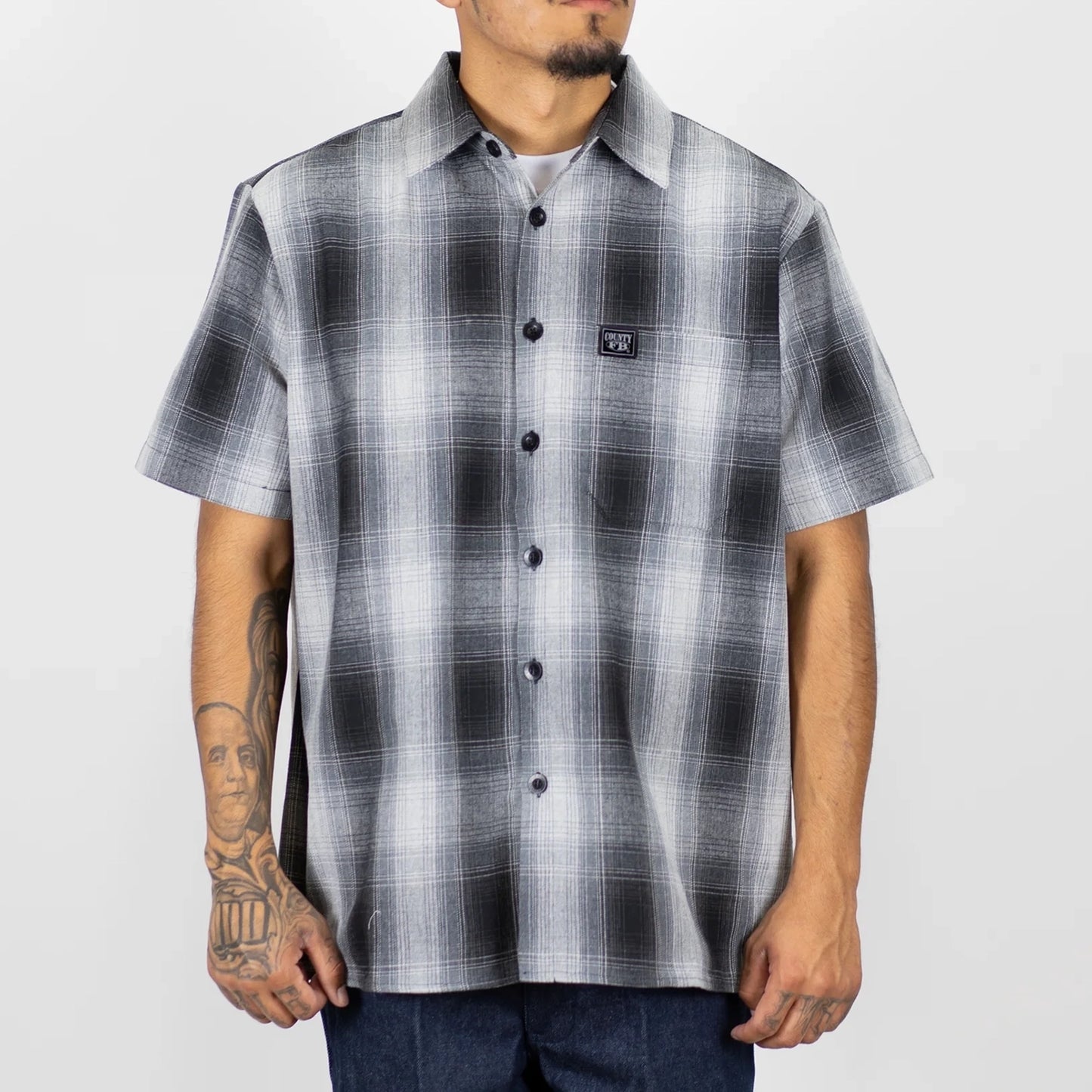 FB County Short Sleeve Checker Flannel Shirt