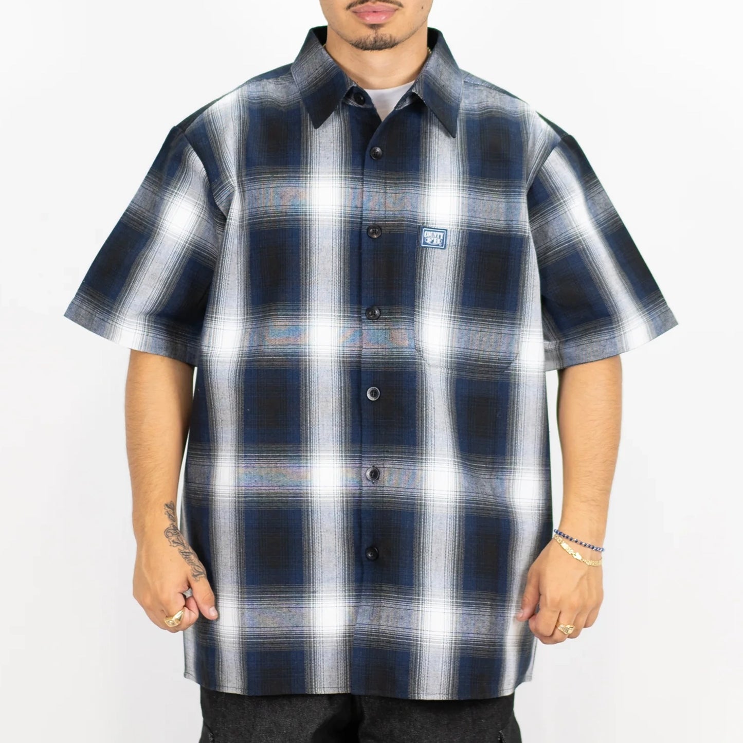 FB County Short Sleeve Checker Flannel Shirt