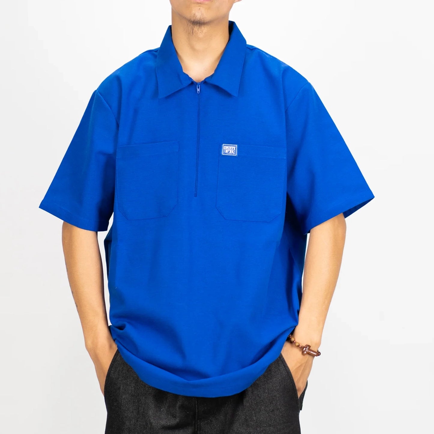 FB County Solid Short Sleeve Zip Shirt