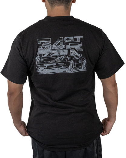 YJ Street Graphic Tee - 34 GT R Skyline